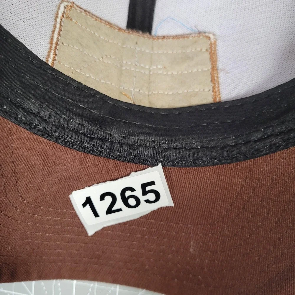 Ariat‎ Hat Cap Snap Back Mens Brown Trucker Mesh USA Flag Patch Western Snapback